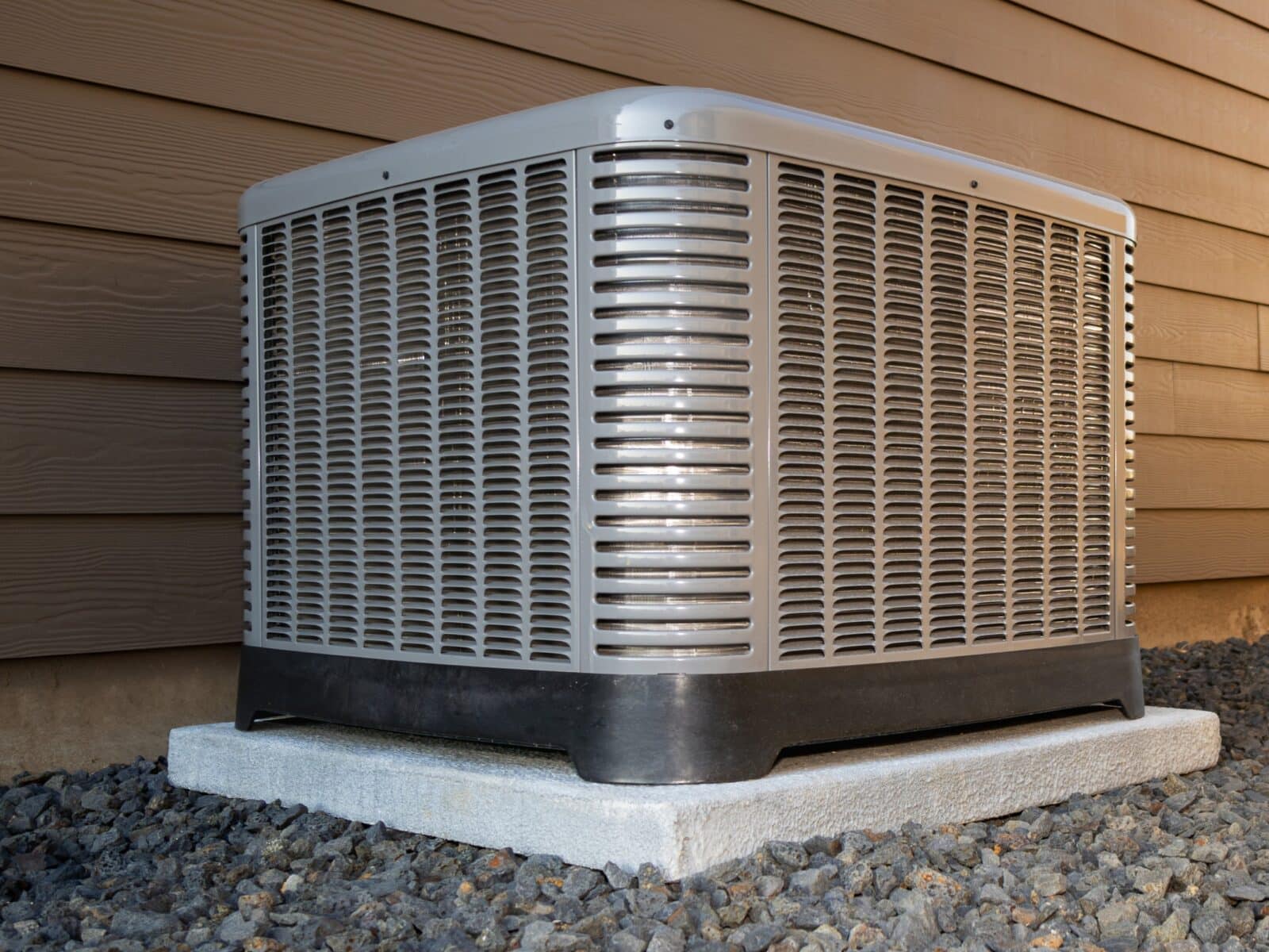Residential air conditioner outdoor unit in Aurora, CO
