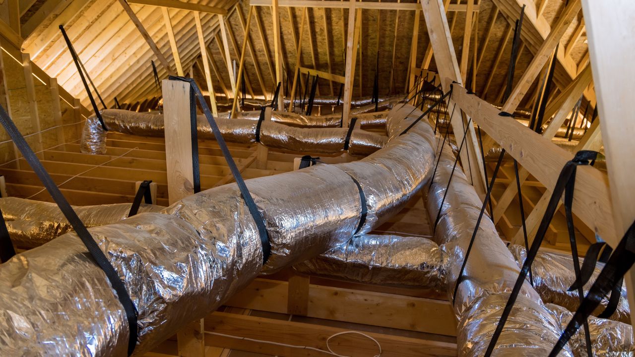Attic ductwork — the expensive alternative to a ductless mini-split